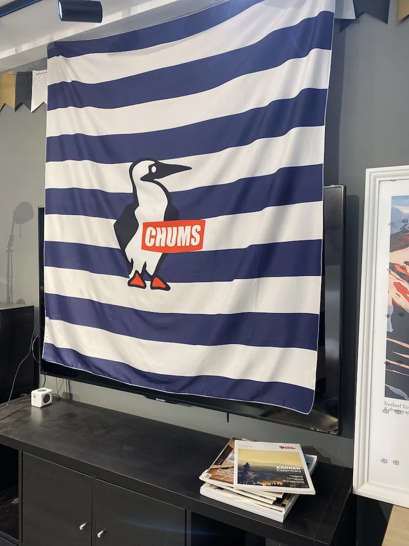 Лидер продаж наружный гобелен в полоску для кемпинга пингвинов настенный