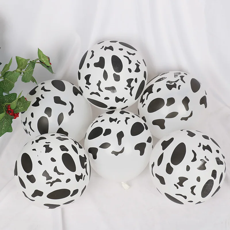 Вечерние круглые шары для футбола 10 шт. 12 дюймов с черным и белым гелием вечерние