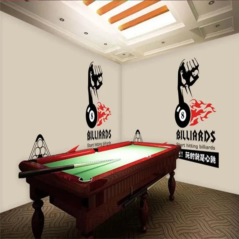 Современный минималистичный светлый светильник фон для бильярдного зала 3D