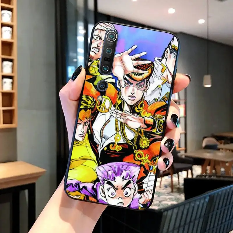 

JoJo Bizarre Adventure Phone Case Black Cover For Xiaomi 6X 8 8Lite 9T 10 10Lite Note 8 8T 9Pro 9Promax Cases