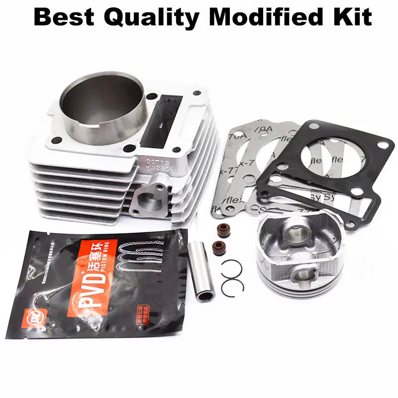 

Motorcycle Cylinder Kit Piston Ring Gasket 65.5mm Big Bore For Yamaha YBR125 YB125Z XTZ125 125cc Modified to 182cc Upgrade Power