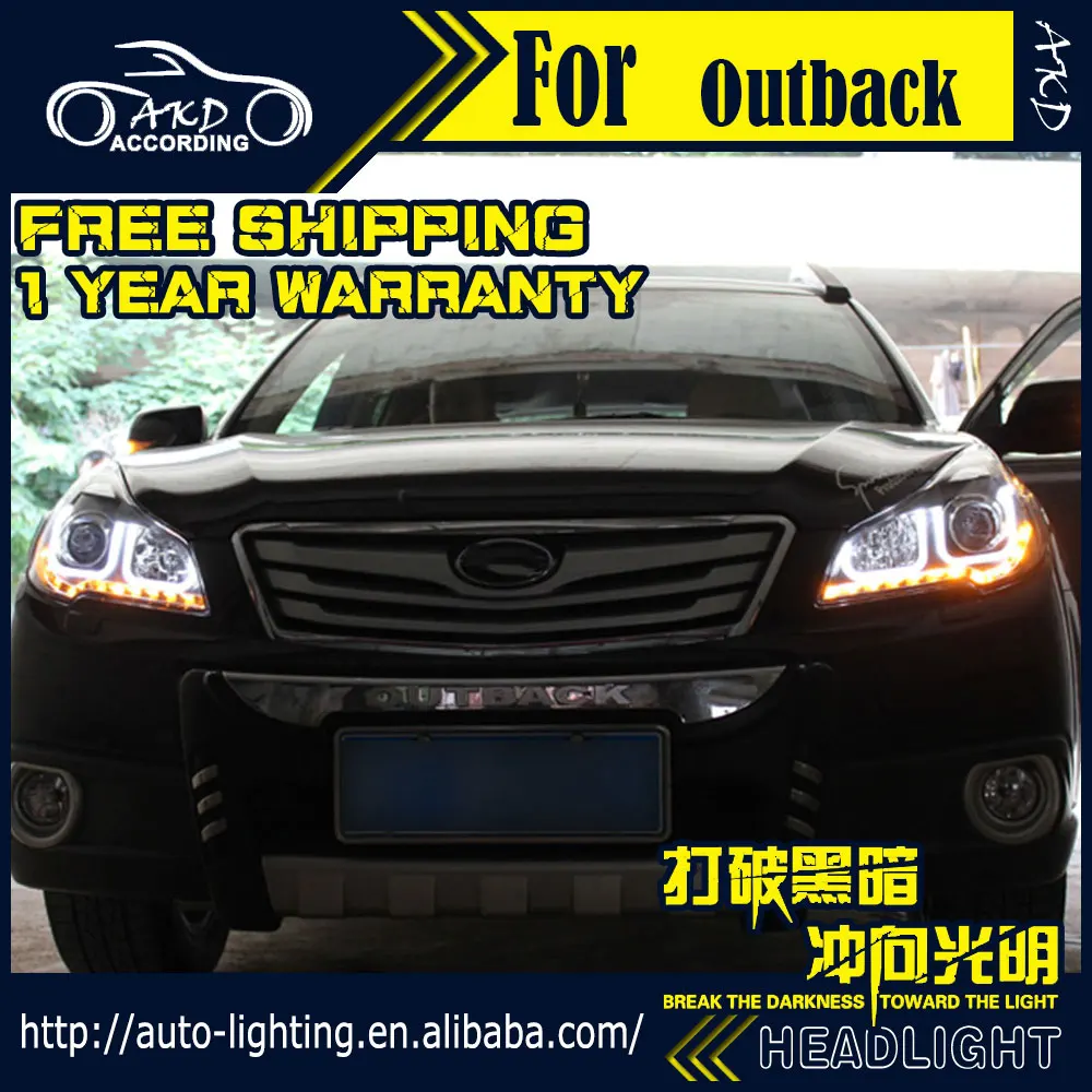 Автомобильный Стайлинг чехол для передней фары Subaru Outback 2010 2016 Legacy светодиодный