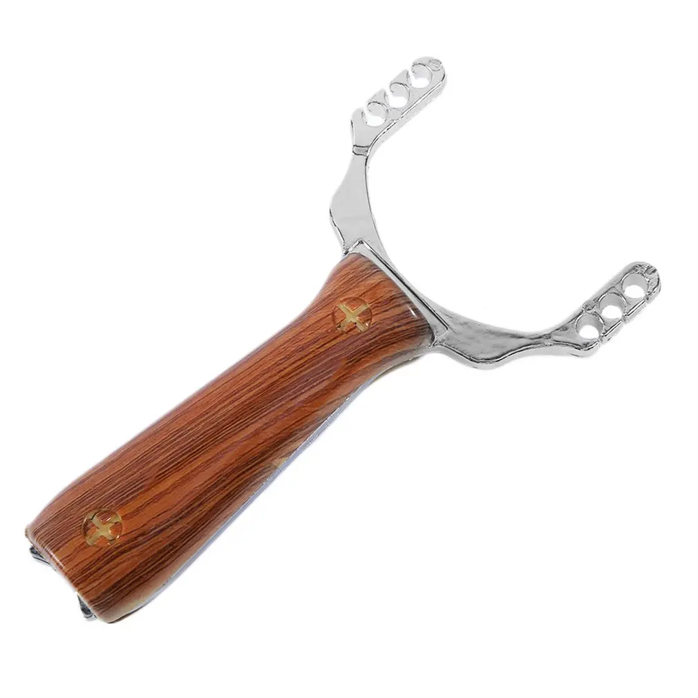 

Rubber Bands Wrist Slingshot Catapult Outdoor Games Powerful Hunting Bow & Arrow Tools Hunting Wood handle Slingshot Game Tool