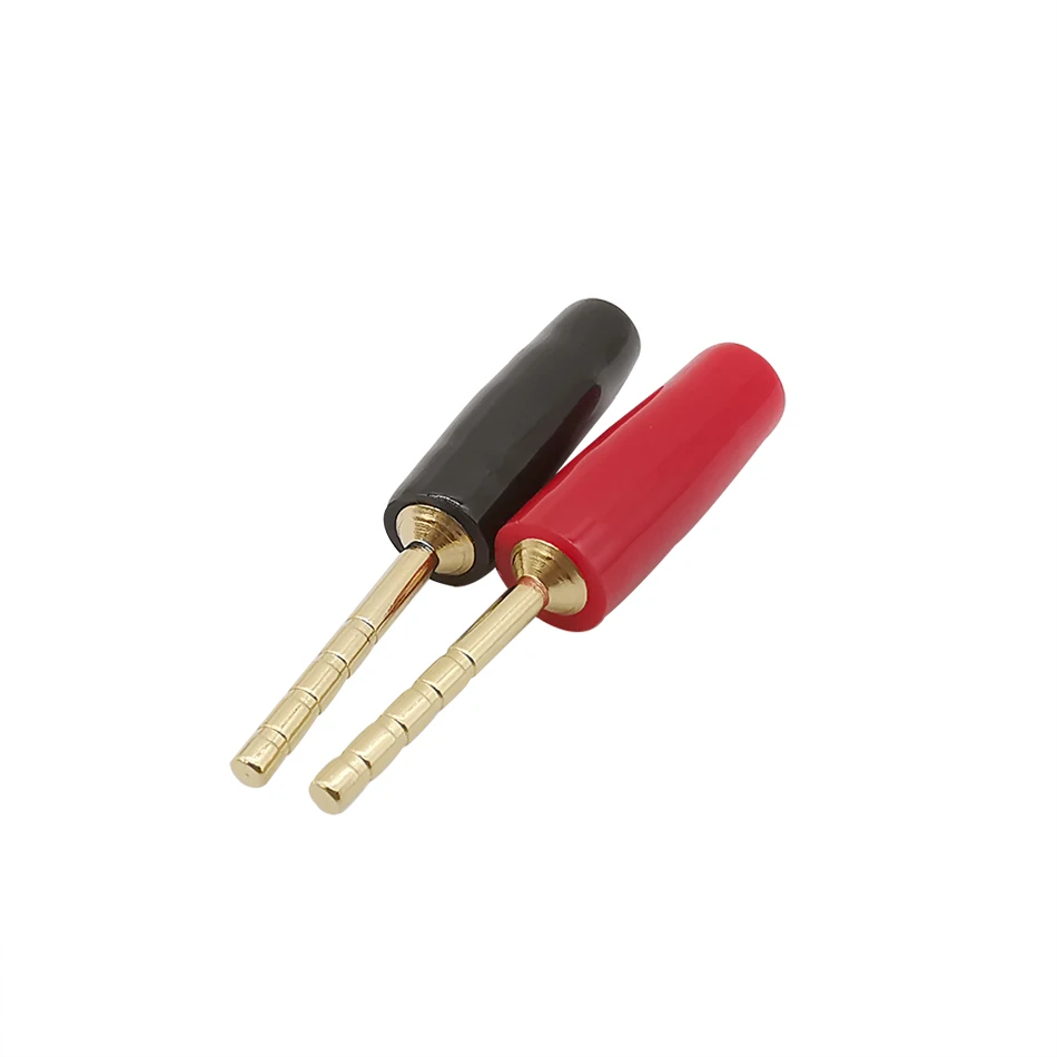 2 шт. мм банановые штекеры позолоченный медный проводной соединитель адаптер для