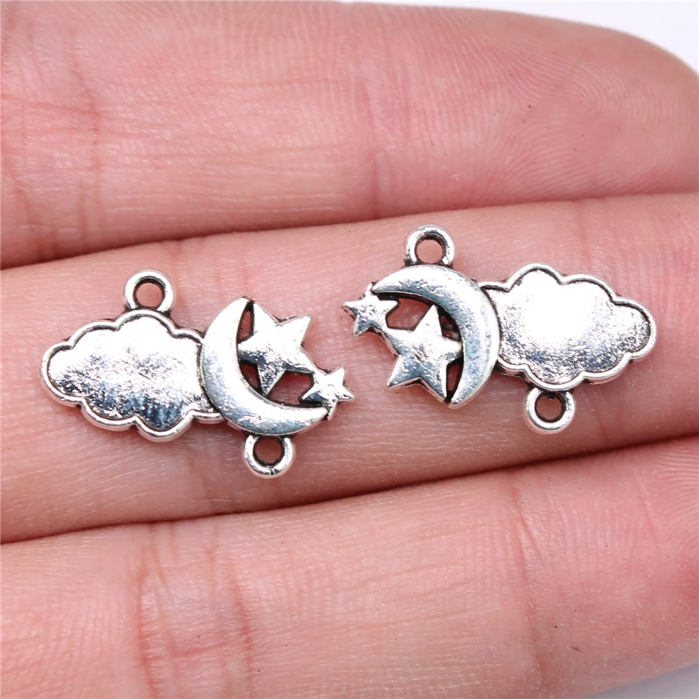 

Sejuani JEWELRI PENDANT 10pcs 21x12mm Moon Star Cloud Charms