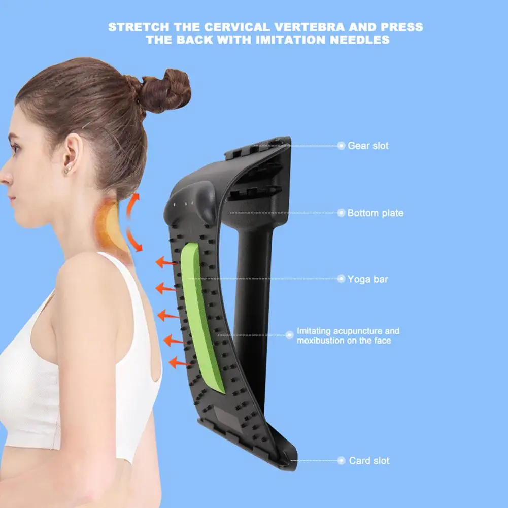 

Back Stretcher Massager Relieve Spine Pain Chiropractic Health Care Relaxation Lumbar Relief Acupuncture Massage equipment