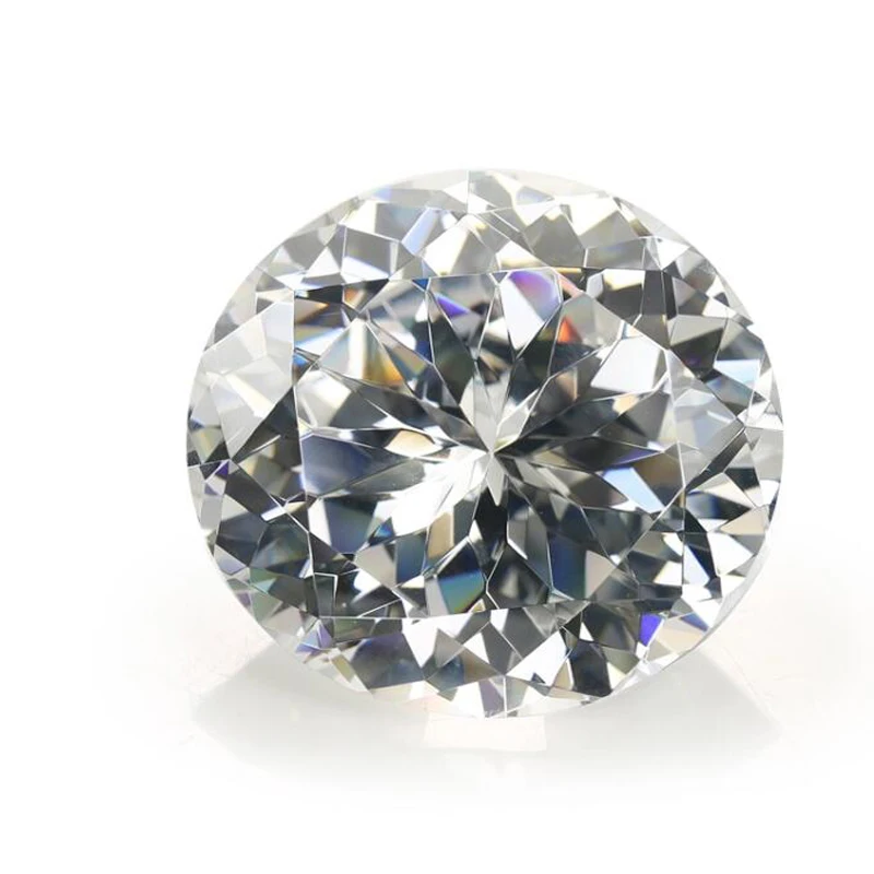 50 мм круглой формы свободные CZ камень белый цвет ааааа кубического циркония