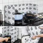 Защитная пластина для кухонной газовой плиты из алюминиевой фольги экран от масляных брызг для защиты от брызг газовой плиты