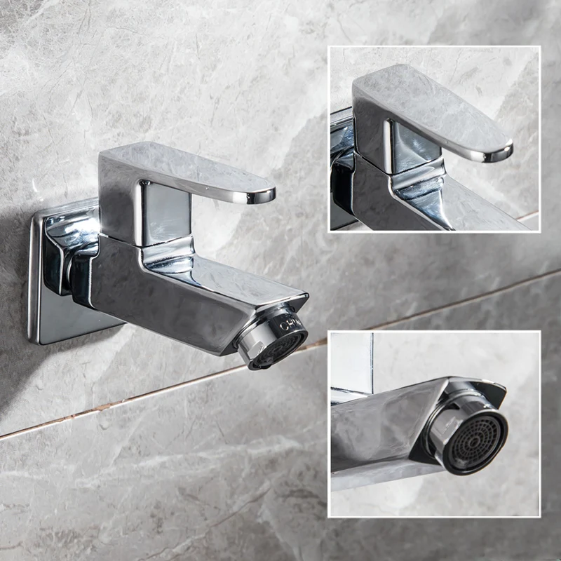 Настенный кран для ванной комнаты из цинкового сплава садовый смеситель с одним