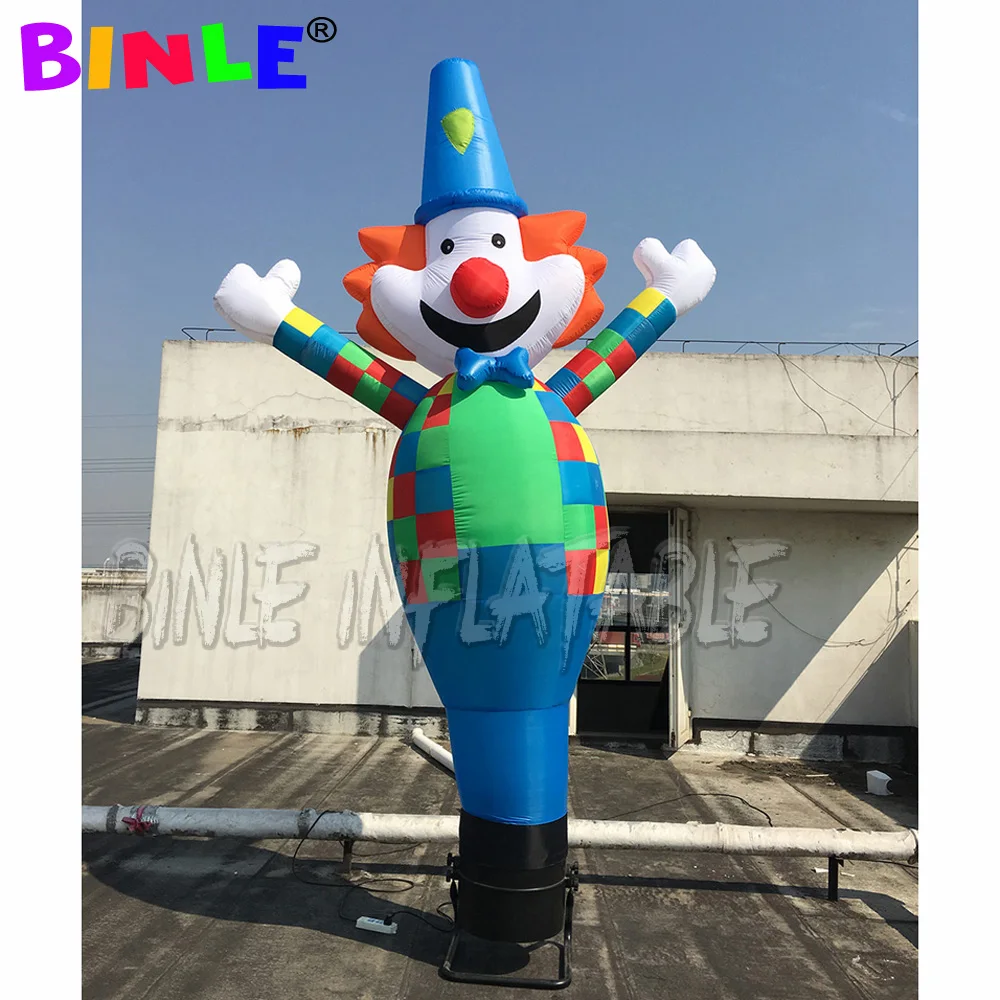 3mh 広告ピエロインフレータブルエアダンサースカイダンサーインフレータブル波男ための送風機と結婚式の装飾