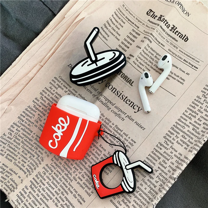 Забавный мультяшный беспроводной чехол в виде картошки фри для Airpods 1 2