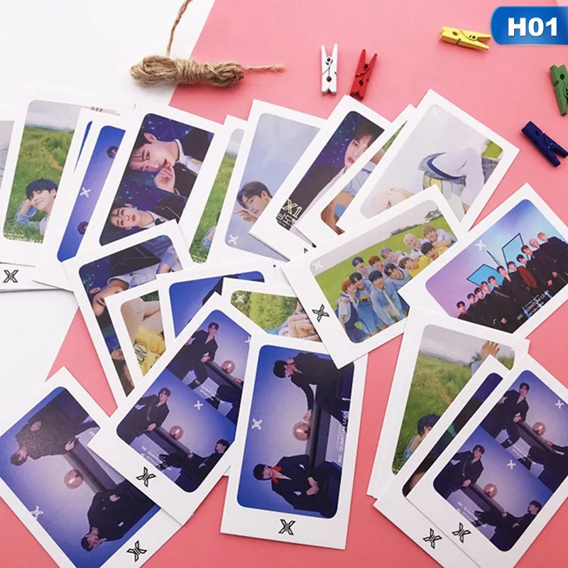 Kpop 32 шт. X1 комбинированные Стикеры для фотокарточек фото карта для селфи открытка поздравительная открытка LOMO карта