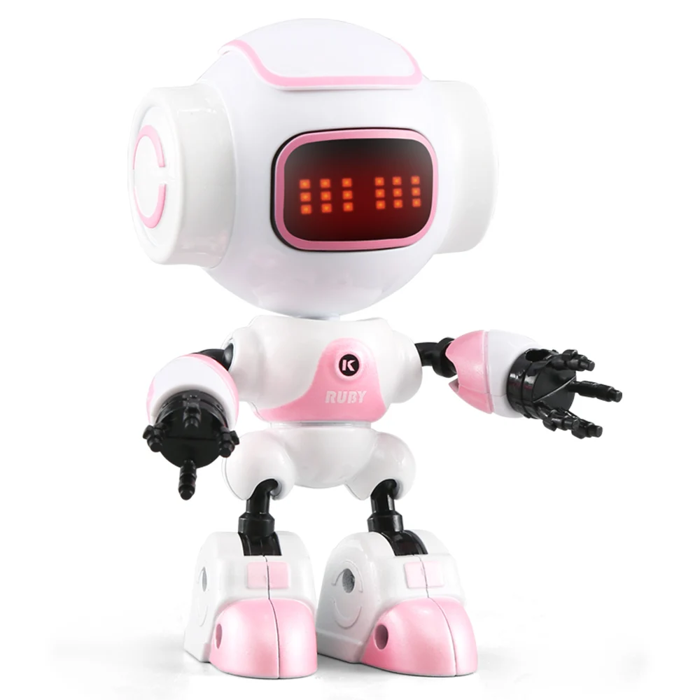 R9 Pink 6 цветов R8/R9 робот жесты мини умный озвученный умный светодиодный глаз RC DIY Роботы Синий Зеленый Оранжевый игрушки для детей Подарки для детей - Цвет: R9 Pink