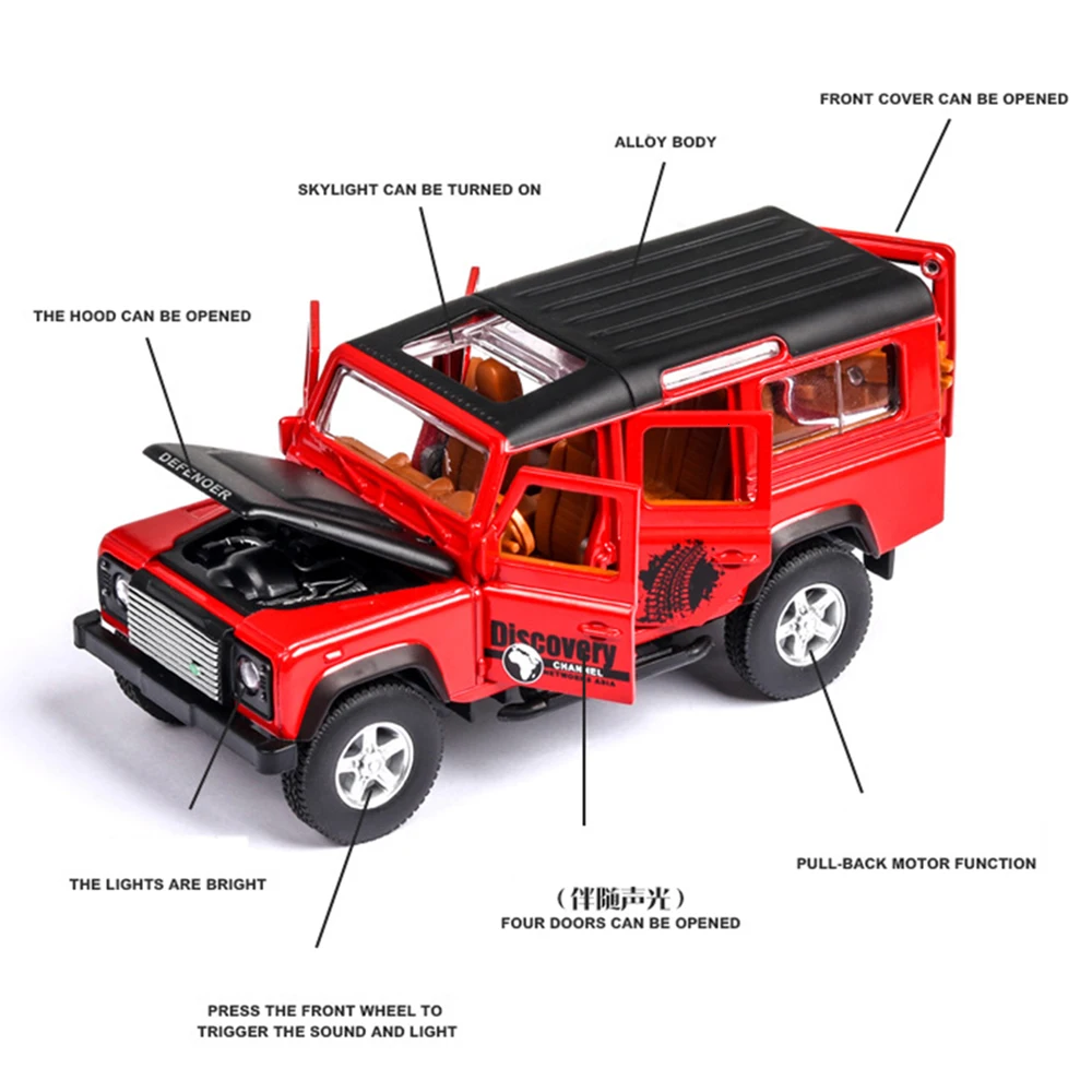 1:36 Land Rover Defender Vehicles Hot Wheel автомобильный металлический тренажер литой под давлением игрушечная модель