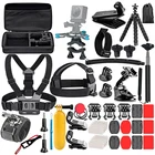 Набор для экшн-камеры 51 в 1, крепление на грудь и запястье, присоска для селфи, для gopro dji action 2