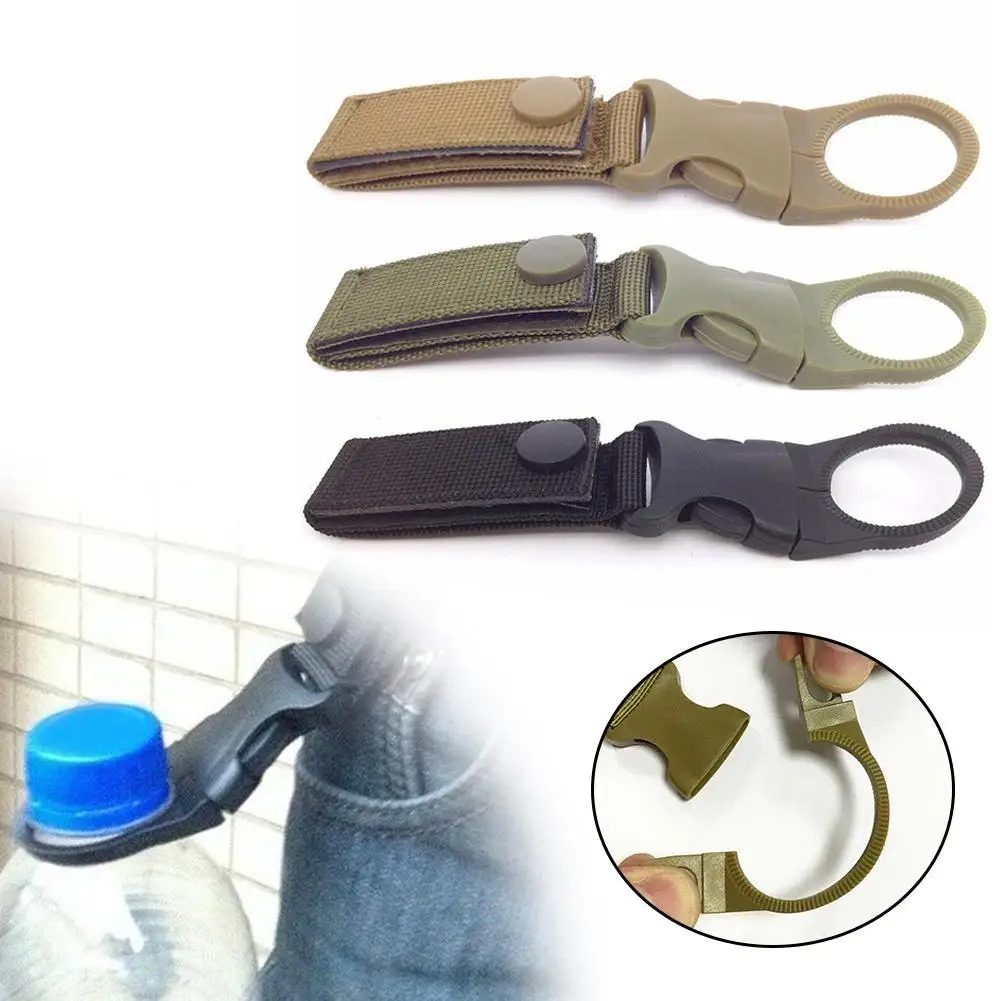 

Nylon Webbing hanging buckle Attach Tactical Backpack Web Hike Clip Carabiner Camp Military Molle Outdoor Tool Quickdraw B7X8