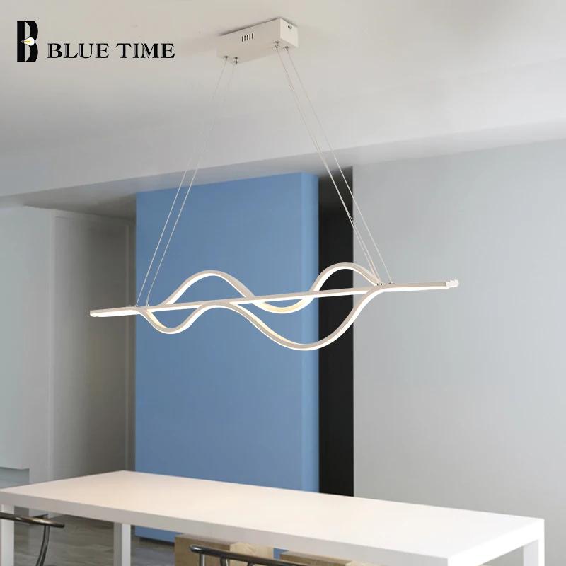 

110v 220v Modern Led Pendant Light Hanging Lamp 100CM Ceiling Pendant Lamp For Dining room Kitchen Luminaires Remote Dimmer Lamp
