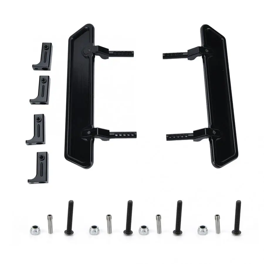 2 шт. черная металлическая боковая педаль с кронштейном набор для украшения RC