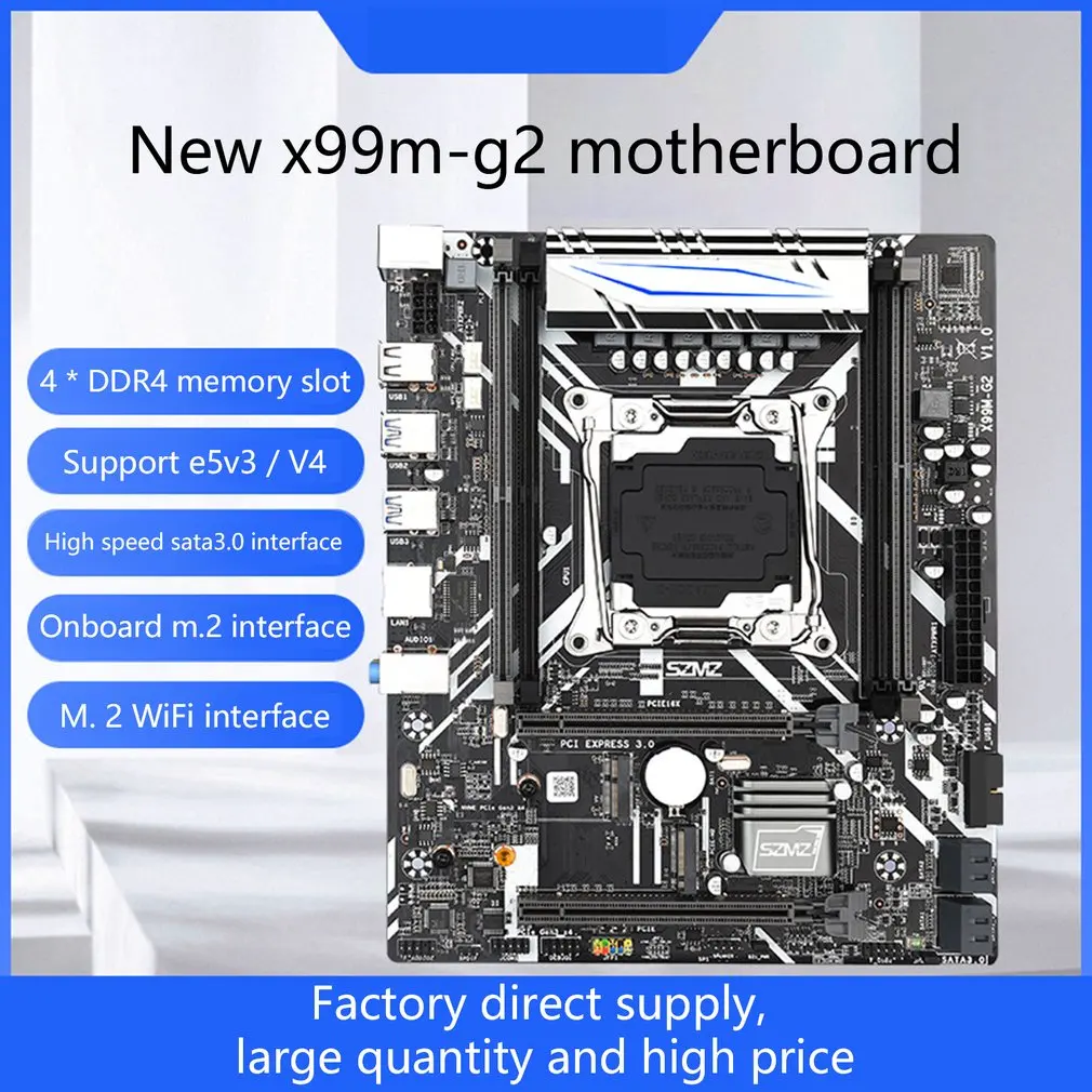 Kaufen X99 Motherboard Dual Kanäle Mit NVME SSD M.2 WIFI-M2 USB 3,0 Unterstützung E5 2678V3 E5 2620V3 E5 2650V3