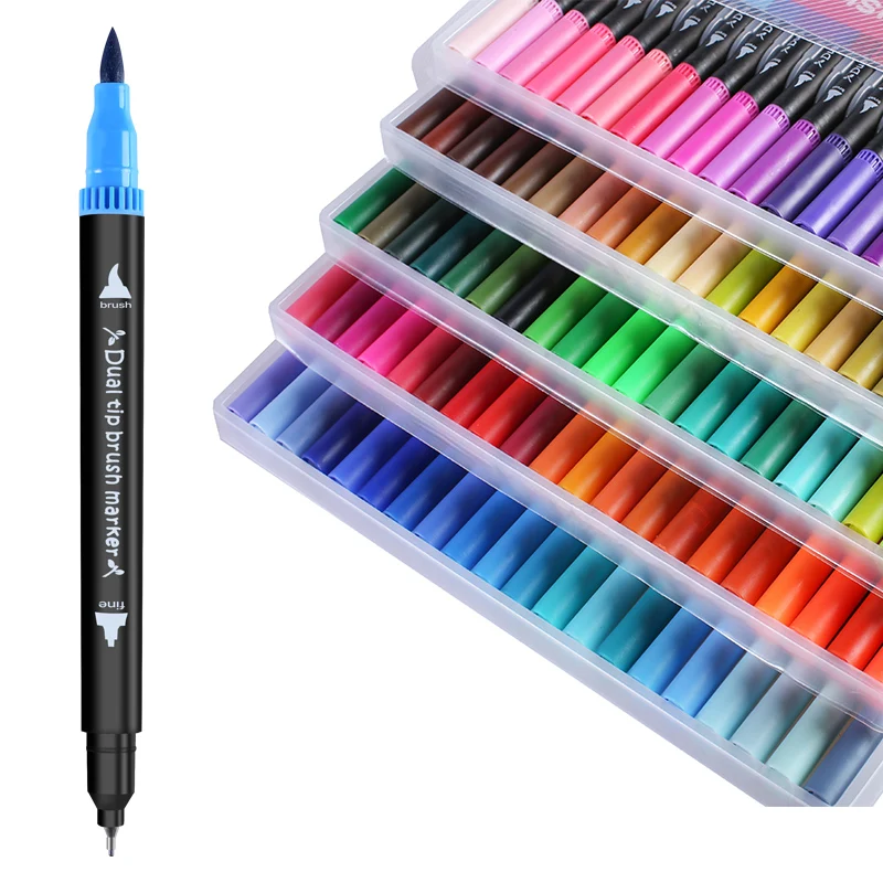 Каллиграфия кисти художественные маркеры эскиз фетр Наконечник Ручка Дети