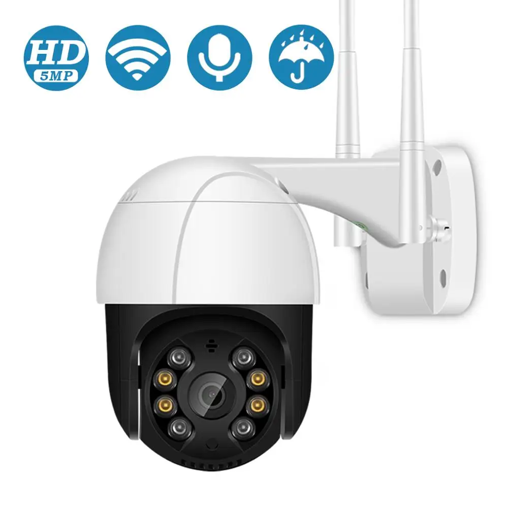 

5MP 3MP FHD WiFi Camera Ai Humanoid Detection Auto Tracking Surveillance IP Camera Full Color Night Vision SD Card Cloud Storage
