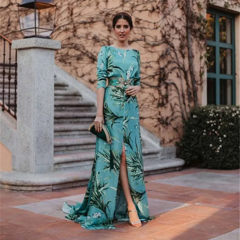 Винтажное элегантное женское платье 2020 Осеннее Сексуальное Платье макси с