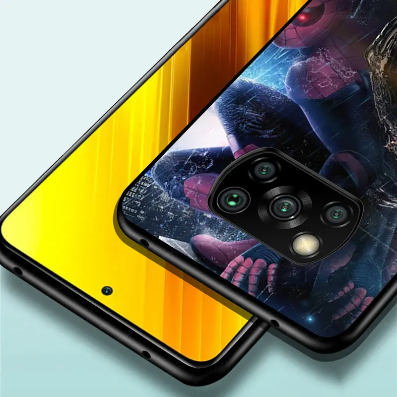 

Marvel hero Peter Parker for xiaomi A3 8 9 10 10T Note 10 MI 9 9T 10 10T 10i 11 11i Lite Pro Ultra SE TPU Black Phone Case