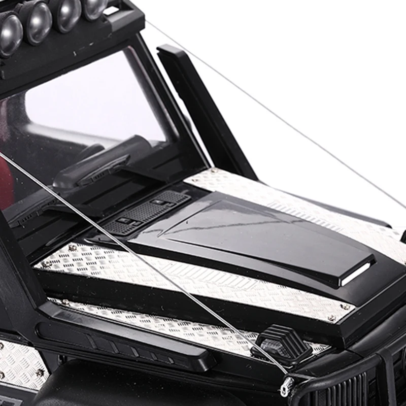 

for MN86S MN86 MN86KS MN86K MN G500 RC Car RC Car Steel Rope Set & Metal Engine Cover Skid Plate Hood Anti-Skid Board