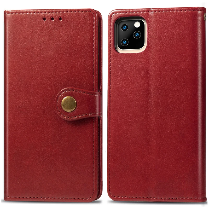 Vintage Business Leather Case For iPhone 11 Pro Max X XR Flip Wallet 8 7 6 6s Plus Luxury Book Funda Cover | Мобильные телефоны и