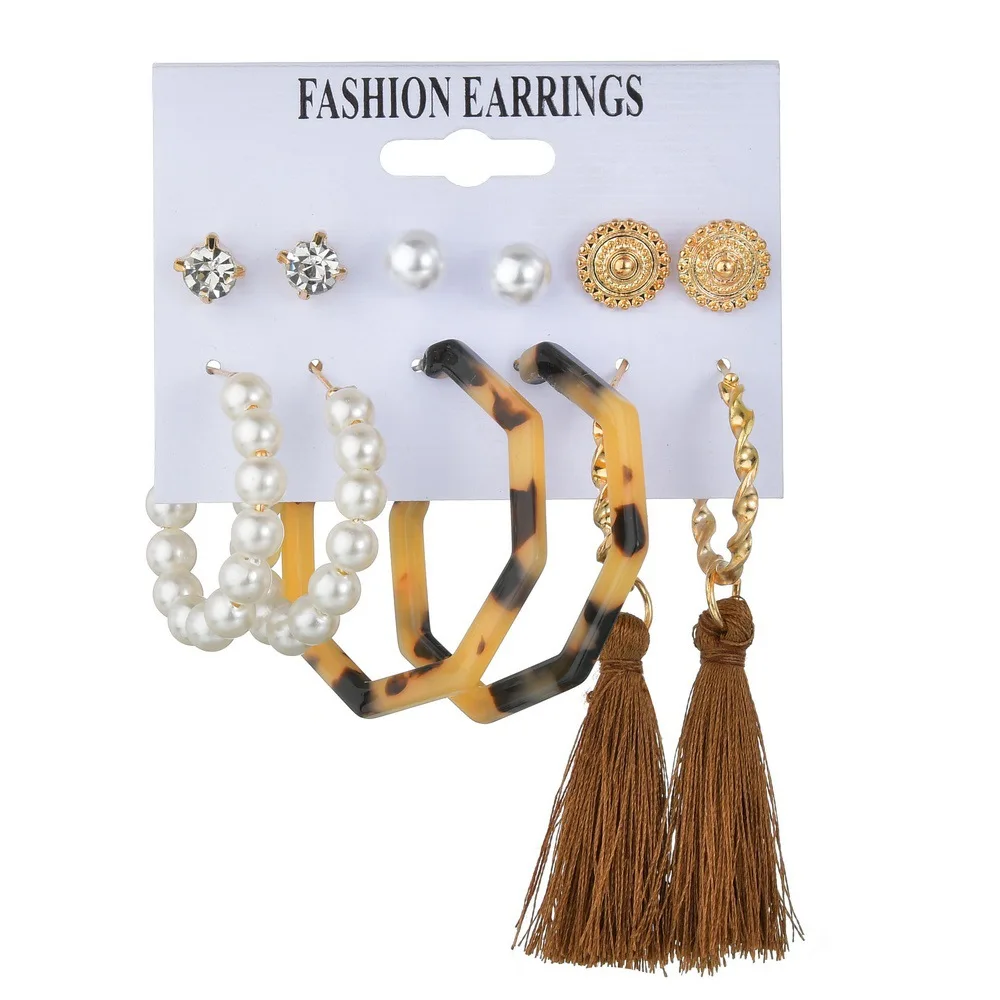 

Fashion Fashion Pearl Tassel Earrings Personality Wild Trend Women's Valentine's Day Gifts Bridal Wedding Prom Jewelry Wholesale