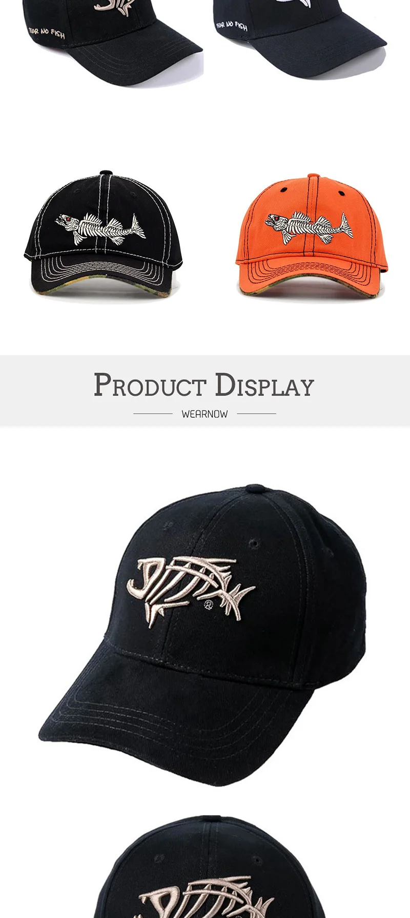 Рыбья кость Для Мужчин's Бейсбол Кепки Для женщин Snapback Рыбацкая шляпа c вышивкой, для отца пижамный комплект с рисунком «человека Кепка-тракер в армейском стиле летние Фишер бренд Для мужчин Кепки