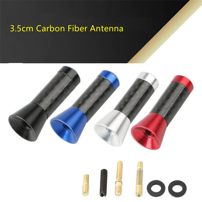 

3,5 см мини-автомобильная короткая карбоновая радиоантенна для Nissan TIIDA Qashqai Skoda Octavia Fabia Renault Clio Ford Focus