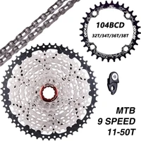 mtb 9 speed 11 50t cassette mountain bike cassette 9v 50t wide ratio bicycle 9s freewheel compatible with m430 m4000 m590