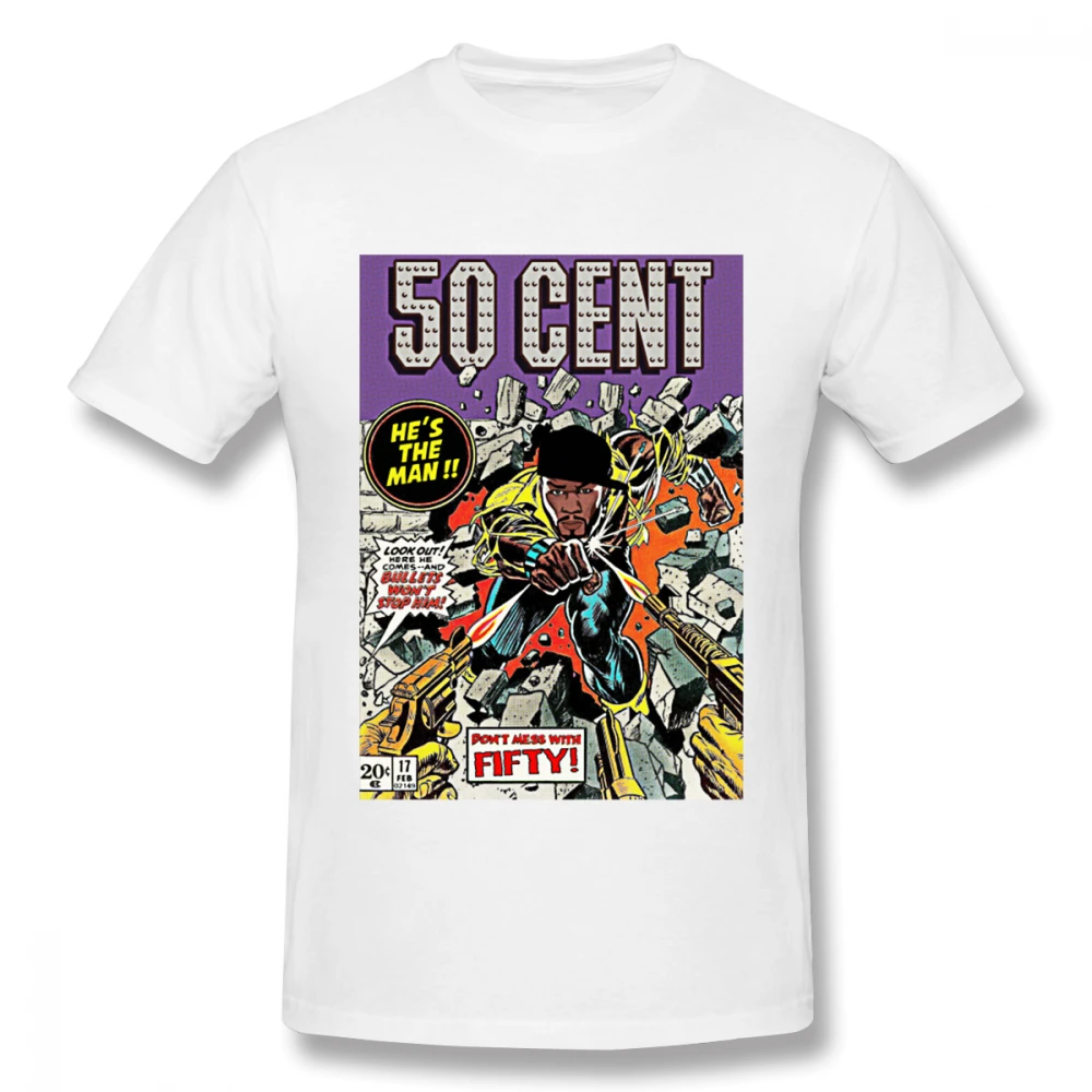 50 процентов футболка для мужчины/женщины 2019 новая с круглым вырезом и Хип хоп