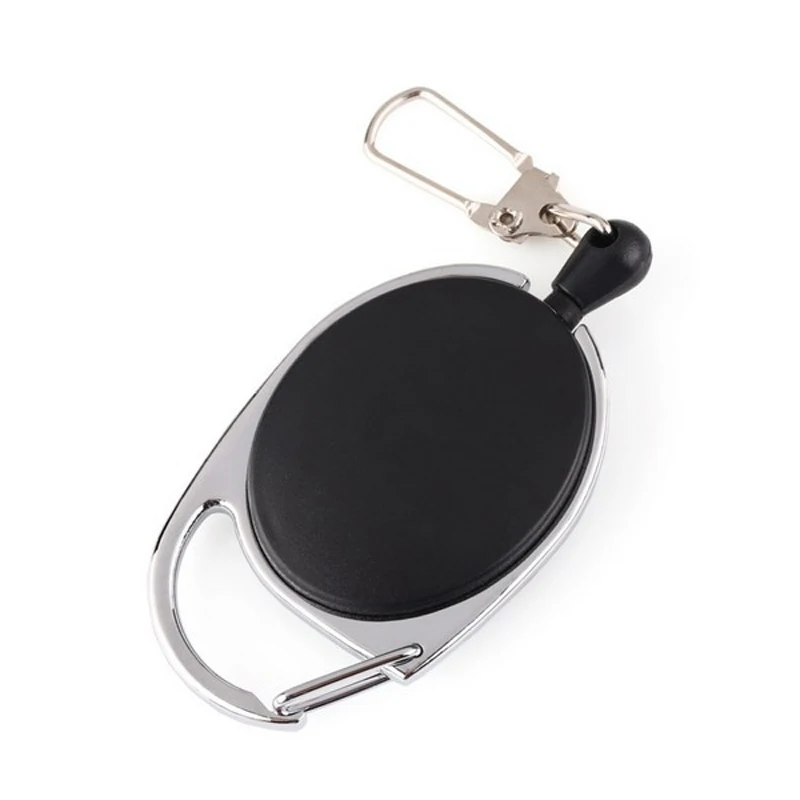 Retracable Keychain Keyring Anti-lost Anti-theft Wire Rope Spring Buckle Outdoor Survival Camp Tool GV99 | Безопасность и защита