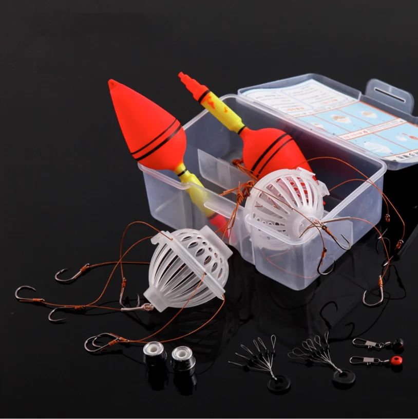 

DYGYGYFZ 2 шт./компл. Карп трава плавучий поплавок морской Монстр с шестью сильными взрывозащищенными крючками Sinker Pin 8 #-14 #