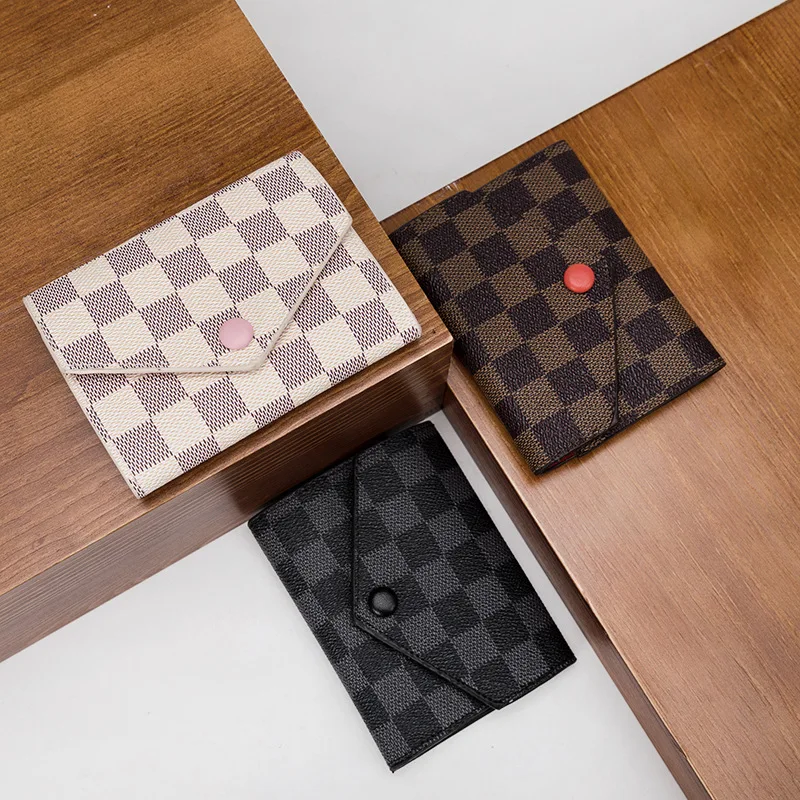 

Fashion Ladies Short Wallet Zipper Card Holder Coin Credit Card Coin Purse Small Printed Folding Buckle Female Hand Bag