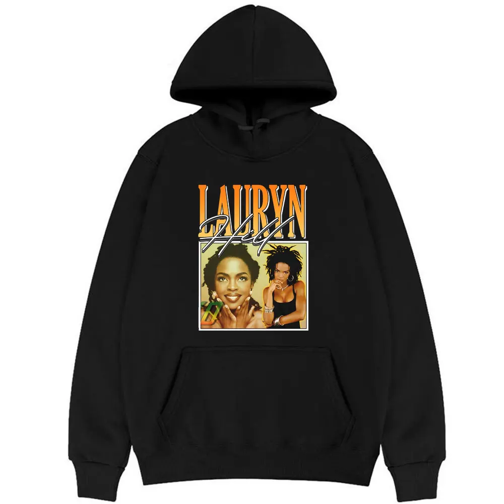 

New Lauryn Hoodie Lauryn Hill Music Fugees Rnb Hoodies Womens Mens Casual Loose Hooded Sweatshirt Women Hip Hop Trend Streetwear