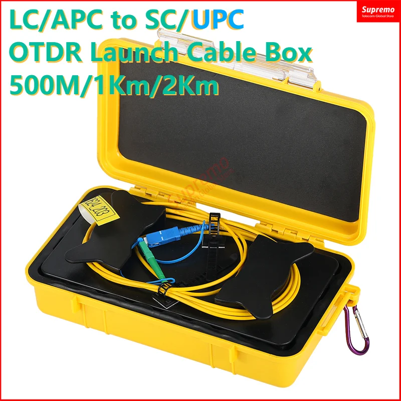 LC/APC К SC/UPC OTDR пусковой кабельный ящик 500 м/1 км/2 км волоконно-оптический
