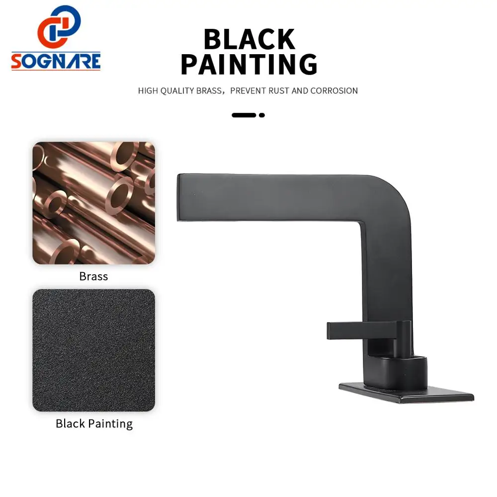 SOGANRE Basin Faucets Retro Industrial Style Matte Black Brass Crane Bathroom Faucet Hot and Cold Water Mixer Tap torneira | Обустройство