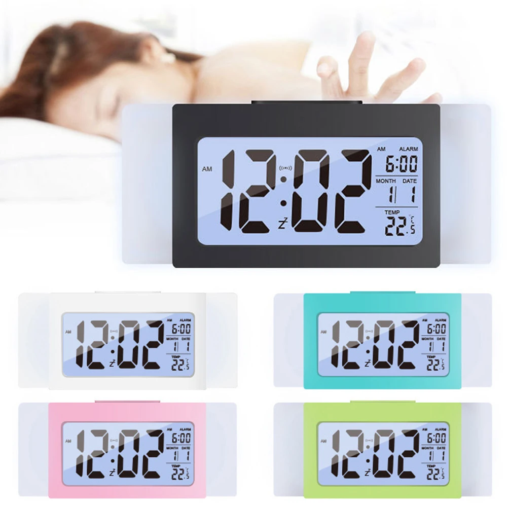 Электронный светильник датчик будильник температура и календарь повтор Смарт