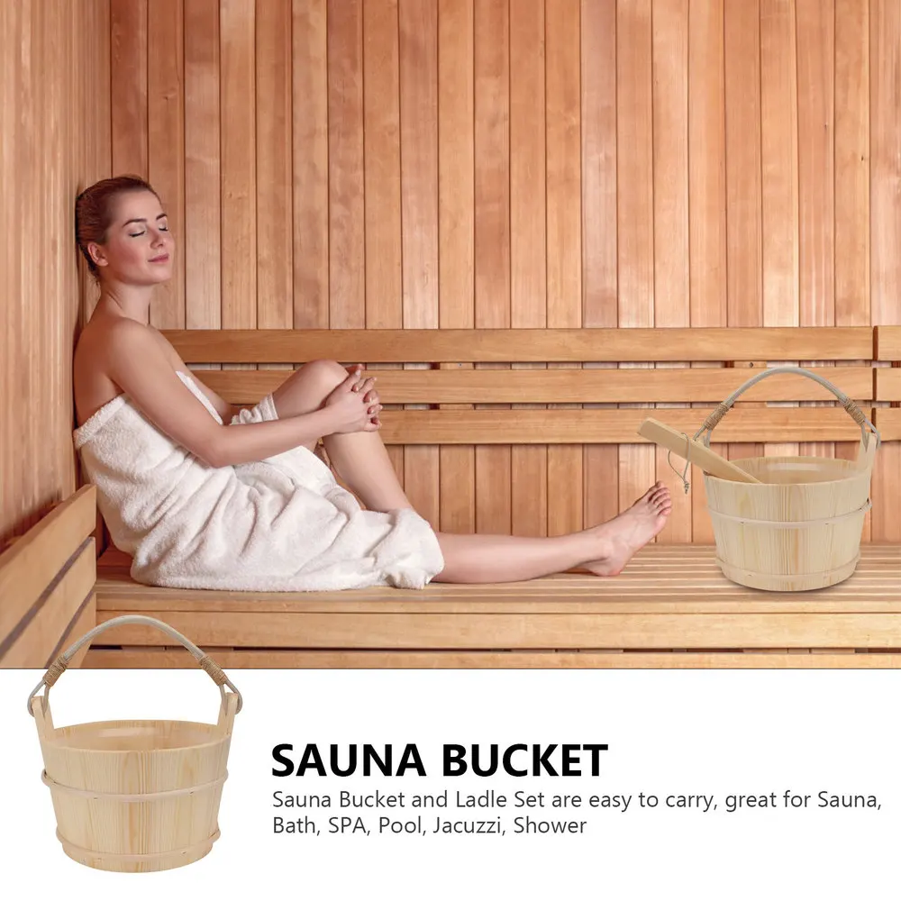 

1Set Wooden Spoon Bathing Set Special for Sauna Room
