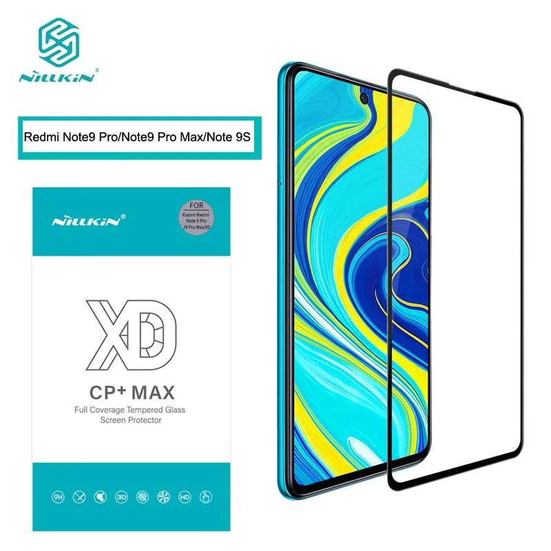 Для Redmi Note 9 Pro закаленное стекло NILLKIN Anti burst полное покрытие защита экрана для