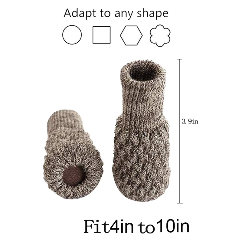 32 шт. эластичные противоскользящие вязаные носки для ног и стульев защитные