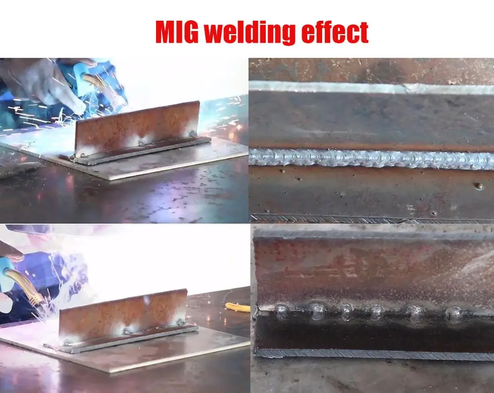 Mig сварочный аппарат MIG TIG ARC MIG200 Многофункциональный Mig сварочный аппарат газовый без газа сварочный аппарат 220 В для домашнего использования Заводская машина