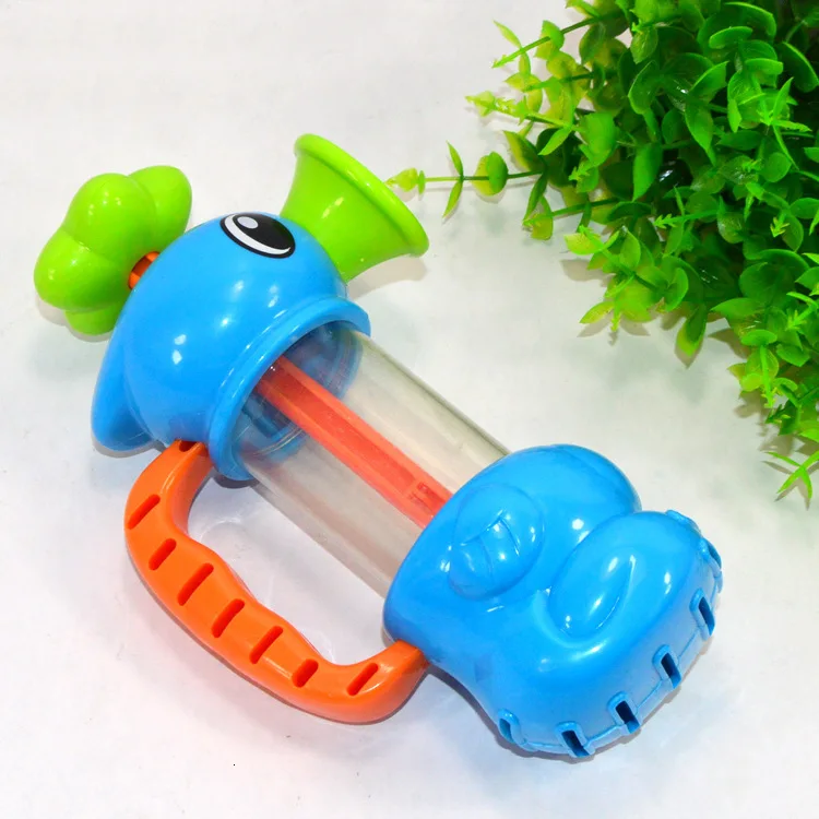 Baby Shower игрушки для ванной для Для детей Ванна, бассейн гиппокамп Спрей Водяной насос пляжные игрушки образовательные подарки