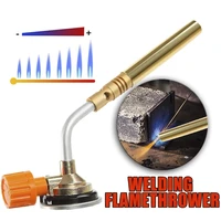 flame gun brazing flamethrower butane burner welding gas torch outdoor camping bbq portable soldering heat gun welding equipment