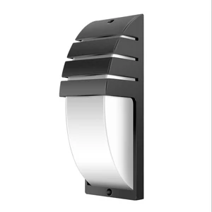 Водонепроницаемый уличный светодиодный светильник для крыльца 12 Вт, черный алюминиевый настенный светильник, бра для сада, двора, коридора, балкона, AC110V 220V