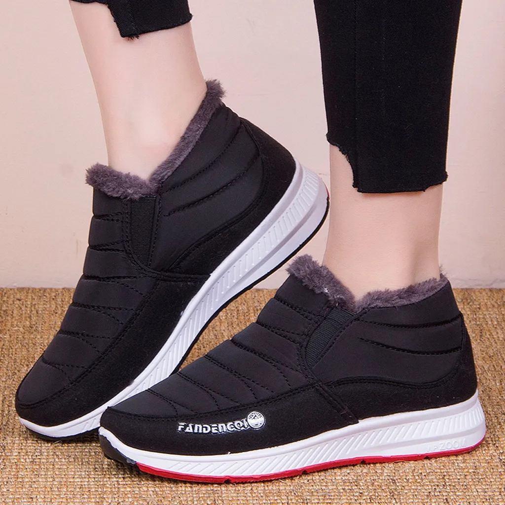 Женские ботинки SAGACE зимние теплые на платформе Нескользящие Зимние ботильоны