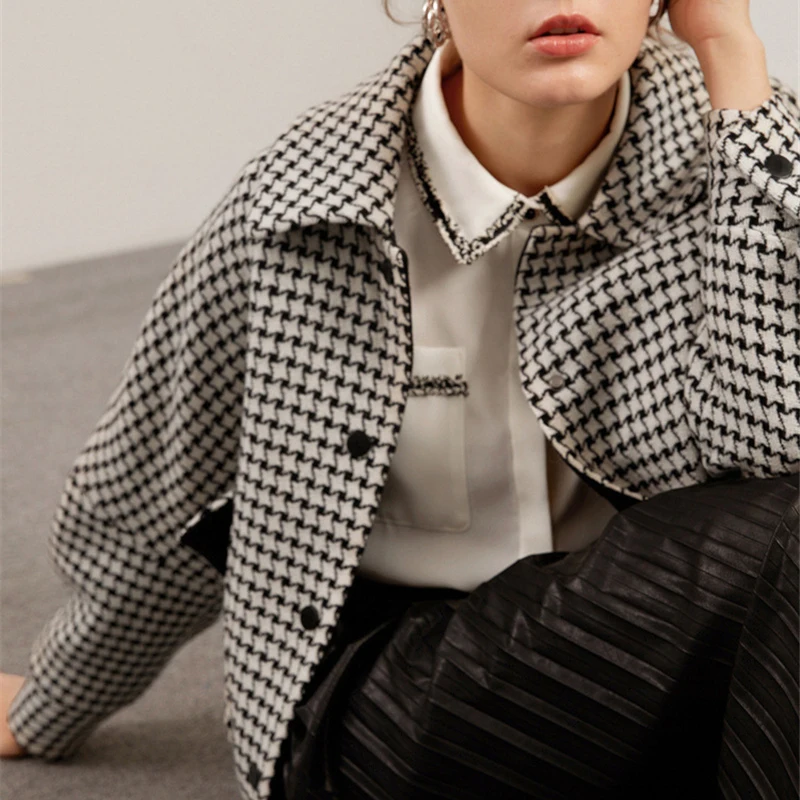 OMIKRON Новая Женская мода Дамы стильный толстый Осень Зима Повседневное свободное